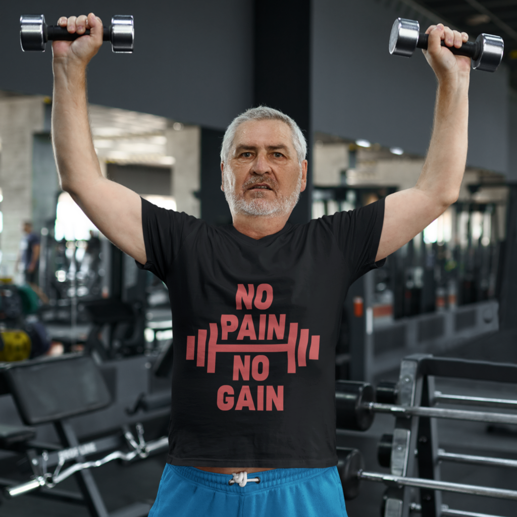 T Shirt No pain, no gain - Pour Homme